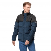 Jack Wolfskin Winter-Daunenjacke Nature Corduroy mit Cord blau Herren